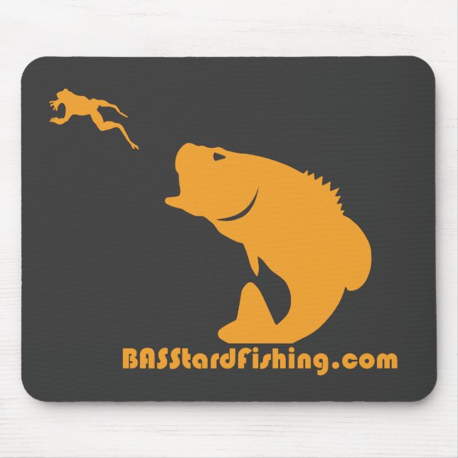BASStard som fiskar Mousepad Musmatta (Framsidan)