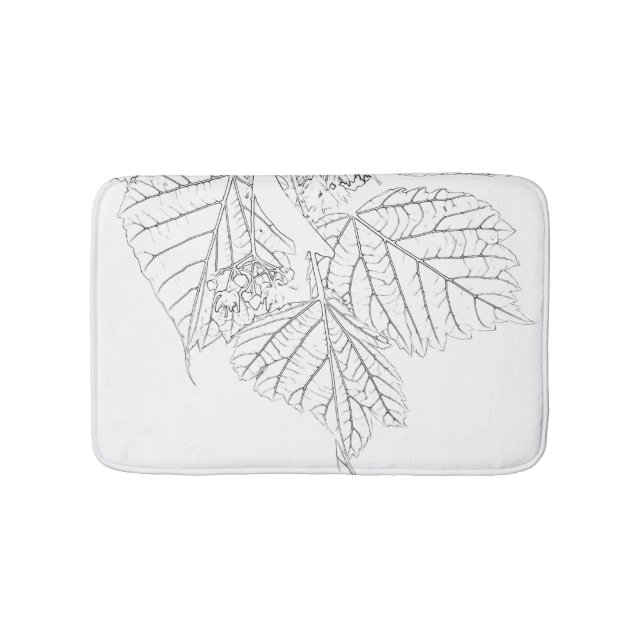 Basswood Lövs Badrumsmatta (Framsidan)