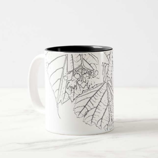 Basswood Lövs Två-Tonad Mugg (Framsida vänster)