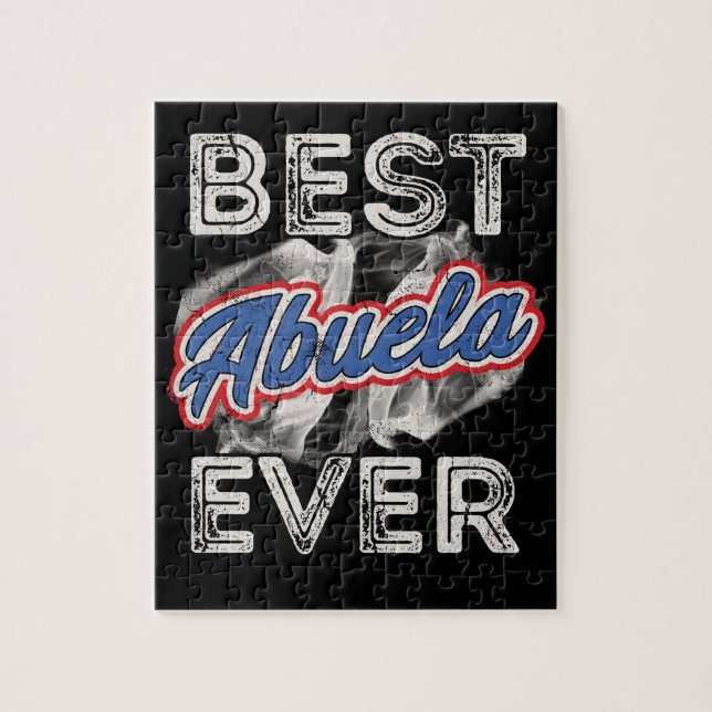 Bäst Abuela någonsin Puerto Rico mormormors dag Pussel (Vertikal)