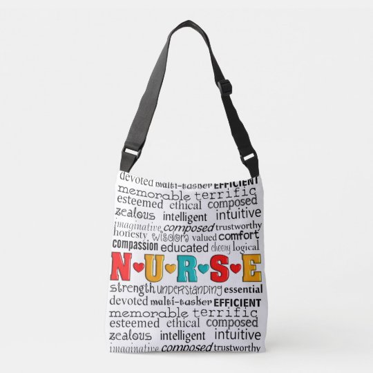 Bäst adjektiv för sjuksköterska axelväska  Zazzle.se