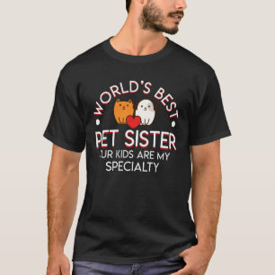 Bäst älsklings- barnvakt för hund för katt fö t shirt