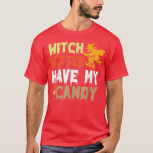 Bäst att ha min Candy corn Halloween fest Pu T Shirt