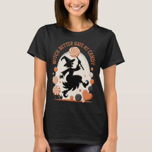 Bäst att ha min godis Funny Halloween T Shirt