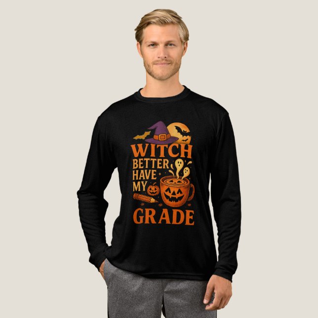 Bäst att ha min Klass-lärare Halloween T Shirt (Hel framsida)