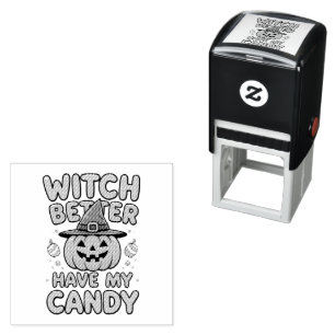 Bäst att ha mitt godis - Cute Kawaii Halloween Självfärgande Stämpel