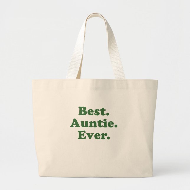 Bäst Auntie Någonsin Jumbo Tygkasse (Framsidan)