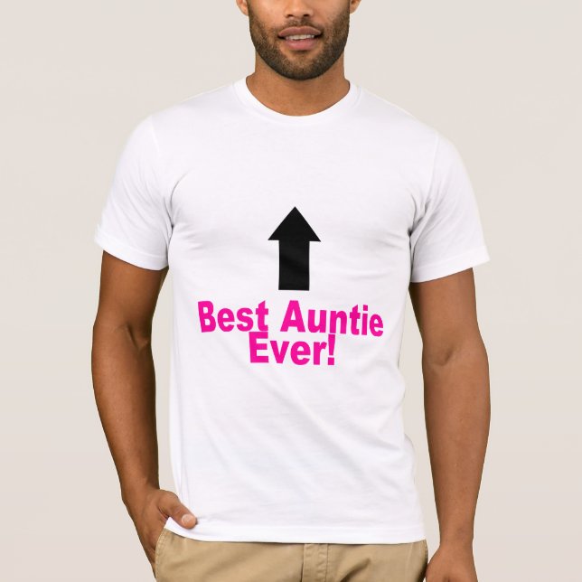 Bäst Auntie Någonsin T Shirt (Framsida)