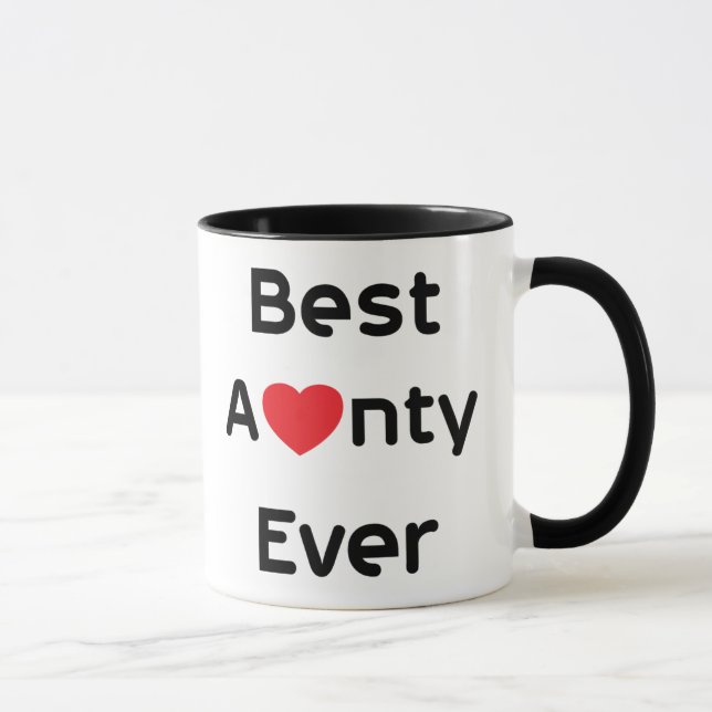 Bäst Aunty Någonsin Mugg (Höger)
