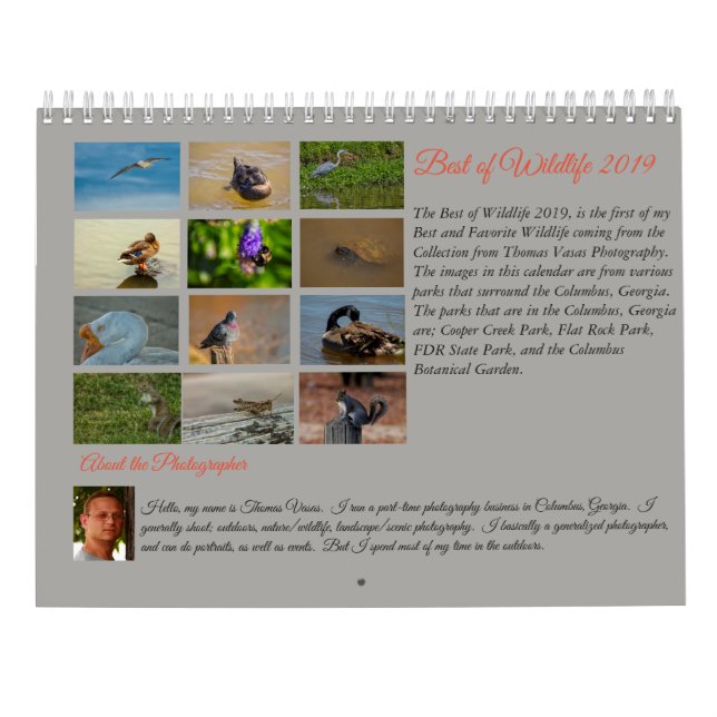 Bäst av djurlivet 2019 kalender (Baksida)