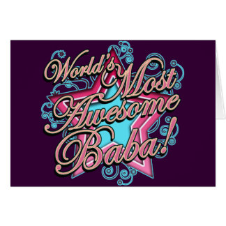 Bäst Baba för världar Hälsningskort