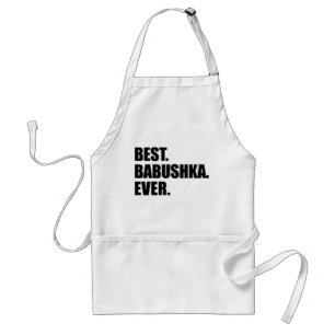 Bäst Babushka någonsin ryskt farmorförkläde Förkläde
