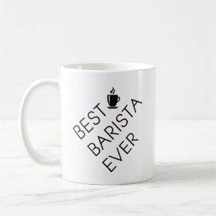 Bäst barista någonsin. Barista gåva. Kaffemugg