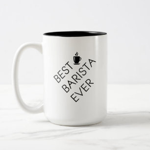 Bäst barista någonsin. Barista gåva. Två-Tonad Mugg