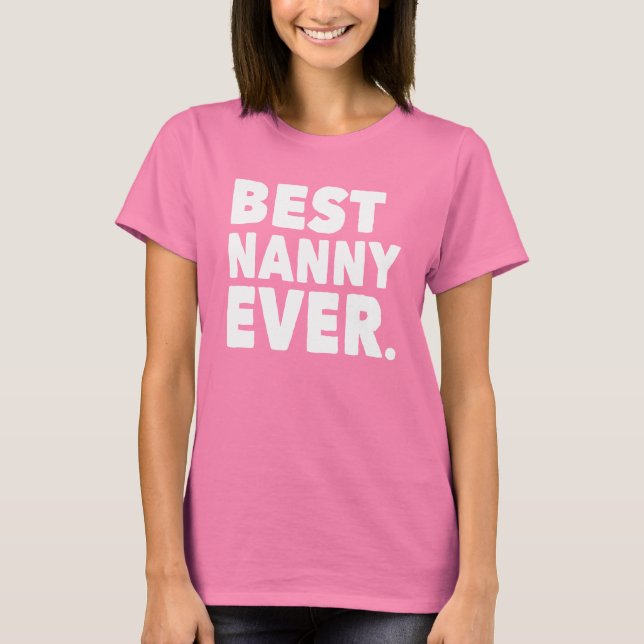 Bäst barnflicka någonsin. (för mörk skjorta) tee shirt (Framsida)