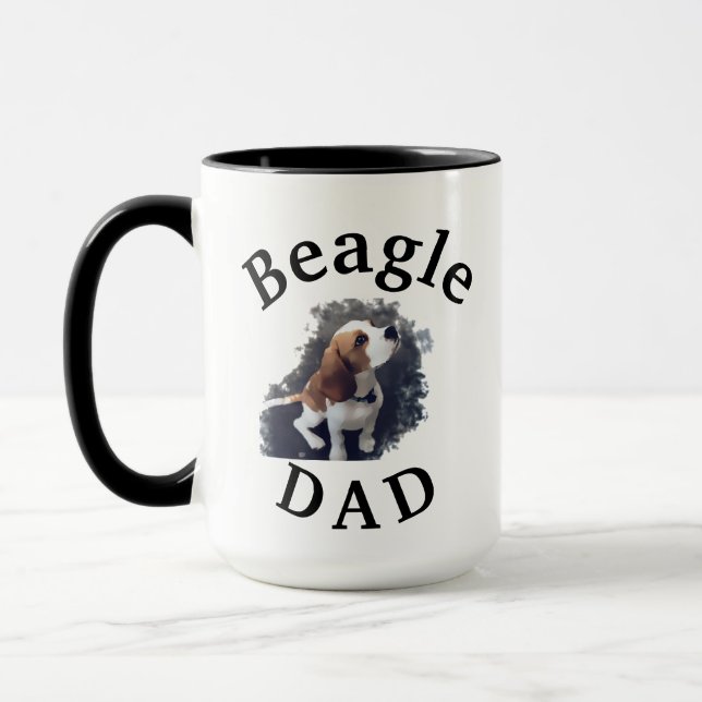 Bäst "BeaglePAPPA" någonsin! Gåva för honom kaffe Mugg (Vänster)