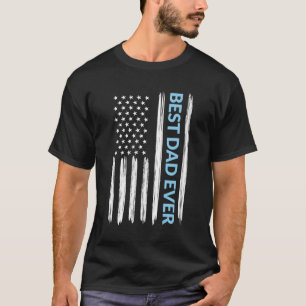 Bäst bedrövad flagga för pappa någonsin t shirt