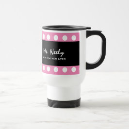Bäst beställnings- färgpolka dots A01 för lärare Resemugg