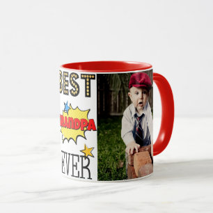 Bäst beställnings- foto för morfar någonsin mugg