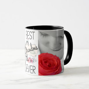 Bäst beställnings- foto för mormor någonsin mugg