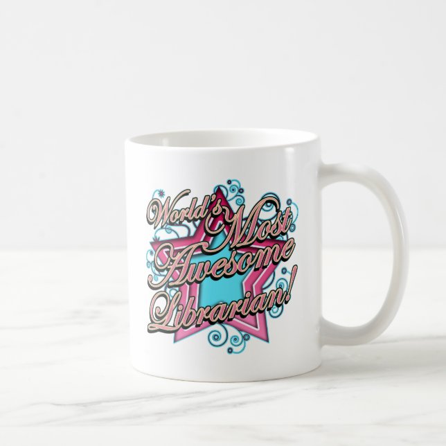 Bäst bibliotekarie för världar kaffemugg (Höger)