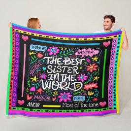 BÄST BISTER Fleece Blanket Version 2 Humor