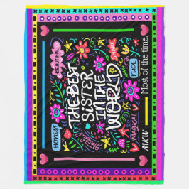 BÄST BISTER Fleece Blanket Version 2 Humor