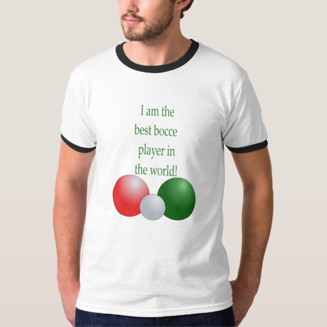 Bäst Bocce spelare i världen T-shirt (Framsida)