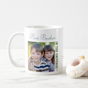 Bäst broder i universum - två kvadrerar foto kaffemugg