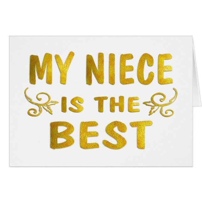 Bäst brorsdotter hälsningskort (Framsidan Horizontal)