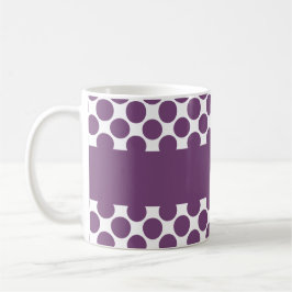 Bäst BRUDTÄRNA med PURPURFÄRGAD VITpolka dots V18 Kaffemugg