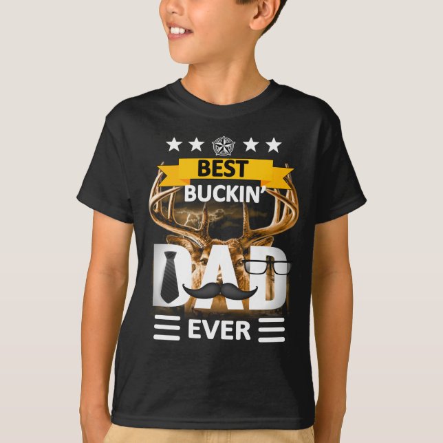 bäst buckin pappa någonsin t shirt (Framsida)