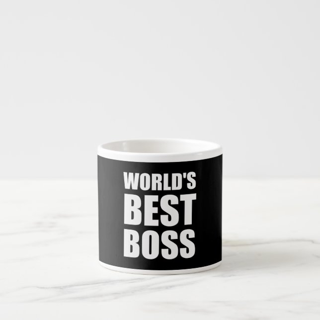 Bäst chef för världar espressomugg (Framsidan)