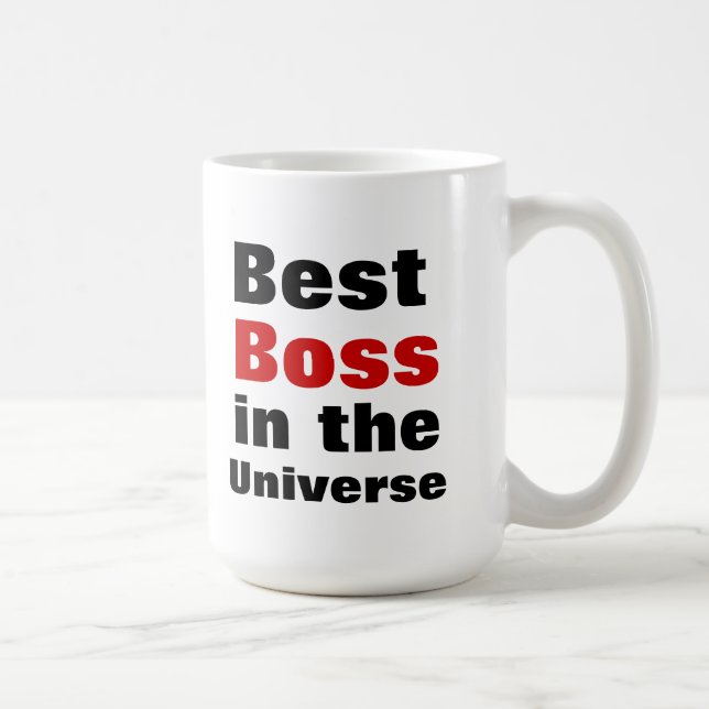 Bäst chef i universum kaffemugg (Höger)