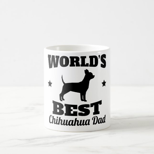 Bäst Chihuahuapappa för världar Kaffemugg (Center)