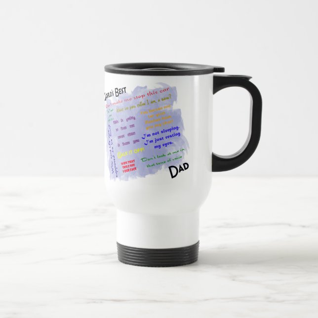 Bäst Dadism för världar travel mug Resemugg (Höger)