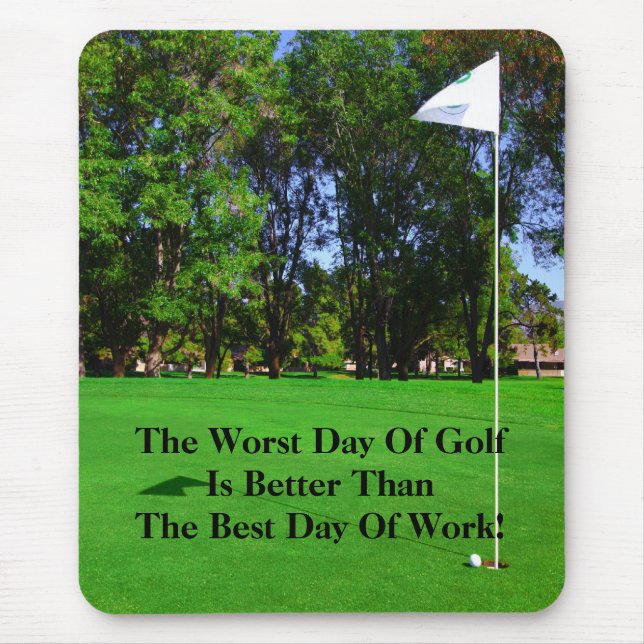 Bäst dag av Golf Mousepad Musmatta (Framsidan)