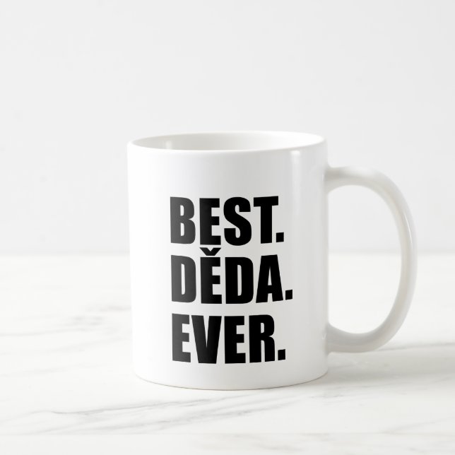 Bäst Deda någonsin tjeckisk farfar Kaffemugg (Höger)