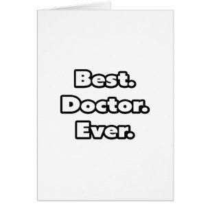 Bäst. Doktor. Aldrig. Hälsningskort