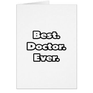 Bäst. Doktor. Aldrig. Hälsningskort