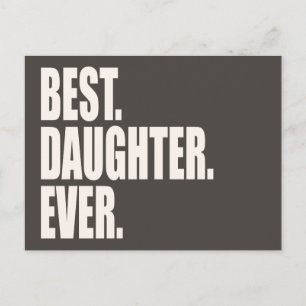 Bäst. Dotter. Aldrig. Vykort