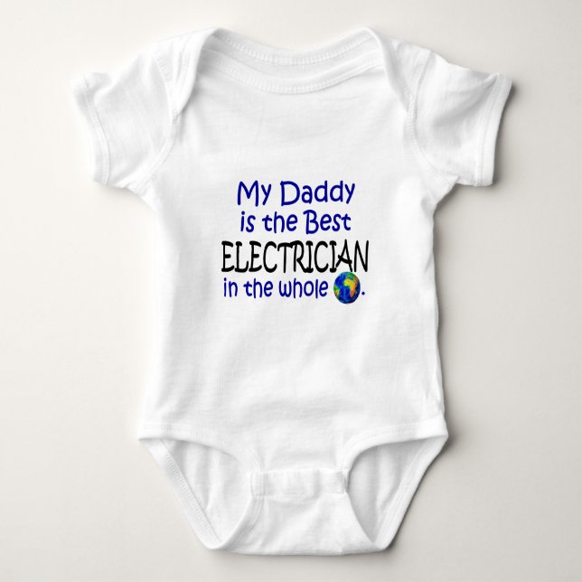 Bäst elektriker i världen (pappan) tee shirt (Framsida)