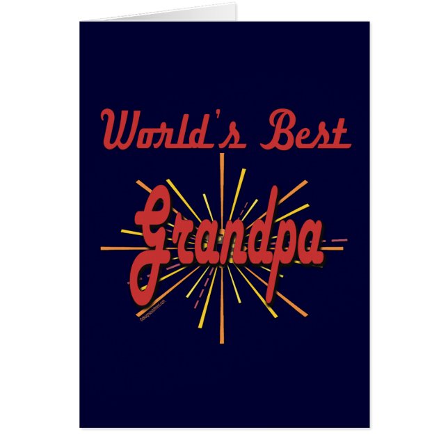 Bäst farfar någonsin hälsningskort (Framsidan)