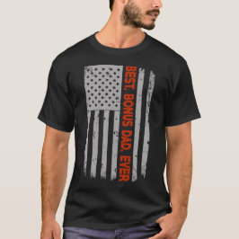 Bäst flagga för U.S. för bonuspappa någonsin Tee Shirt