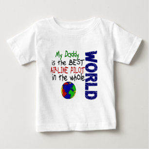 Bäst flygbolag som är pilot- i värld 2 (pappan) t-shirt