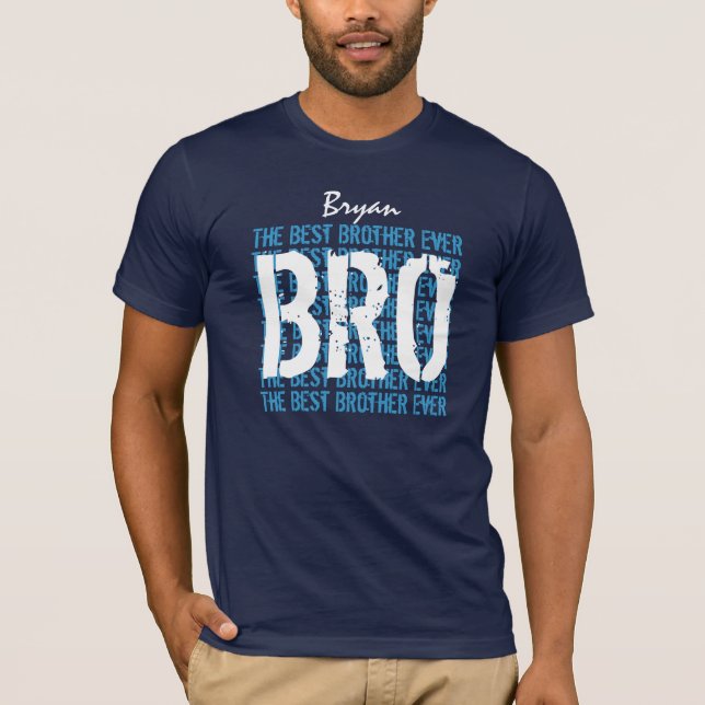 Bäst för broder anpassningsbarnamn och känsla V001 Tröja (Framsida)