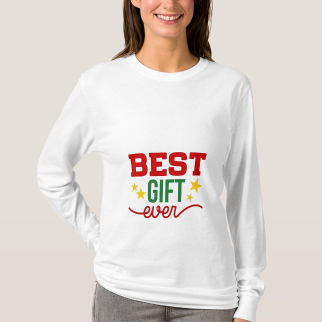 Bäst för gåva gravid någonsin tee shirt (Framsida)