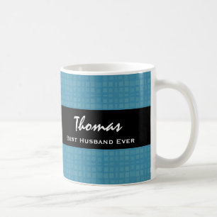 Bäst för make blått någonsin och kaffemugg