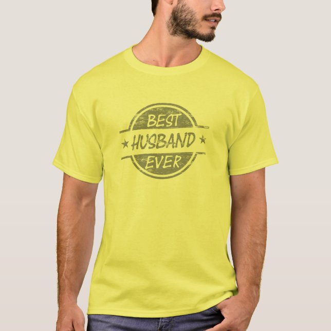 Bäst för make grått någonsin tee shirt (Framsida)