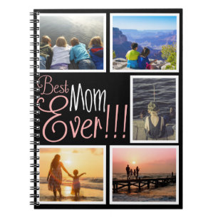 Bäst för mamma mors dagfoto någonsin anteckningsbok